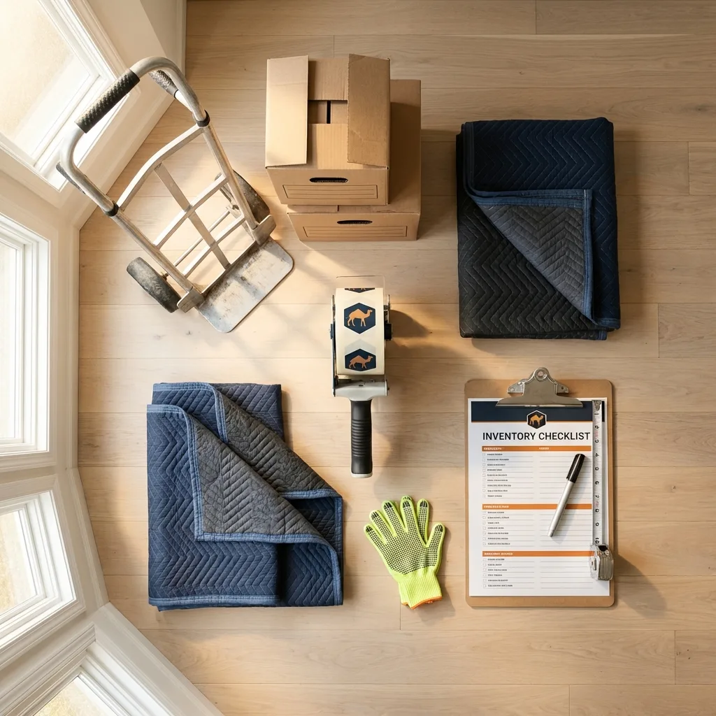 Professional moving supplies and packing materials layout for Pembroke Pines residential relocations